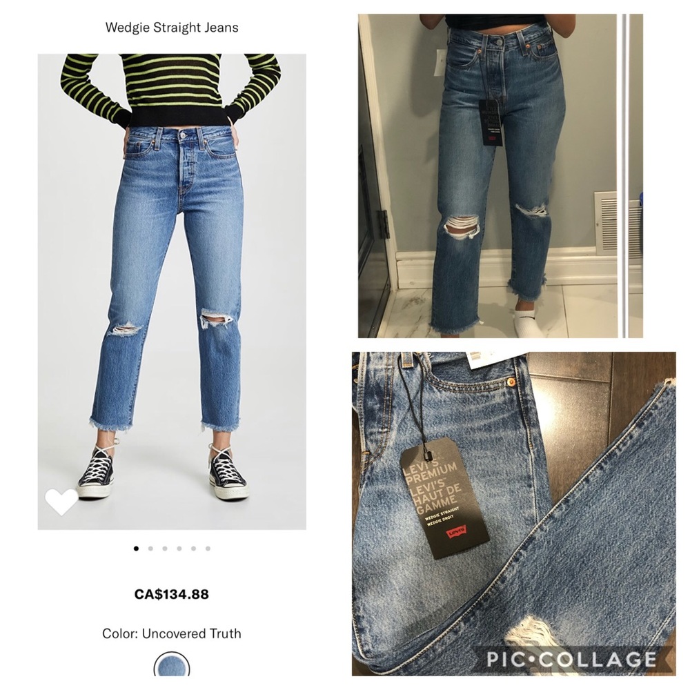 NWT LEVIS WEDGIE STRAIGHT JEANS SIZE 25
